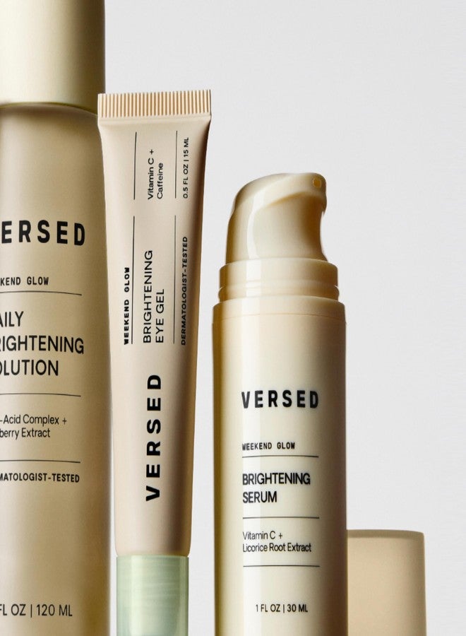 Versed Weekend Glow Eye Gel - Caffeine Under Eye Cream for Dark Circles - Vitamin C Treatment for Dark Spots, Wrinkles & Bags for Under Eyes - (.5 oz) - Image 5